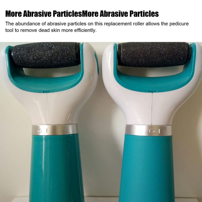 Brrnoo Replacement Rollers Heads Refills for Foot File, Pedicure Hard Skin Remover Refills Pedi Replacement Rollers Heads Foot File Refills Roller Foot Scrubber Pedicure Tools for Callus Shaver - Image 3